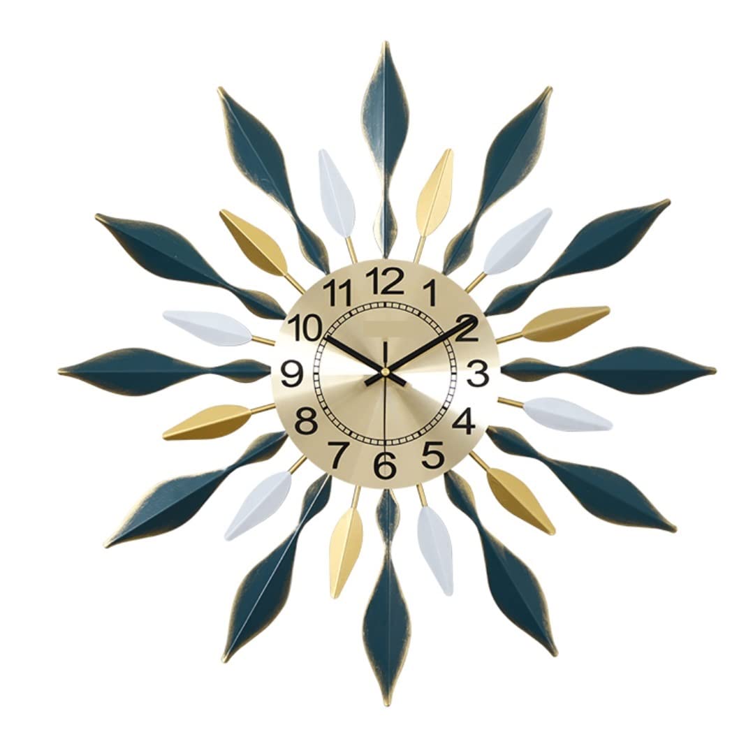 MYUYEE Farmhouse Vintage Clock Modern Hanging Clocks Home Wall Watch Silent Non Ticking Bedroom Kitchen Art ation for Bedroom Office,A-68 * 68cm