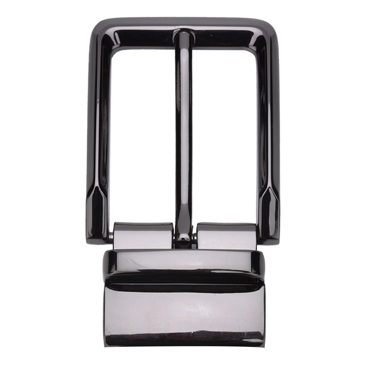 Men's Reversible Belt Buckle Only (35mm, Shining Black)
