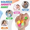 Set de 6 Pelotas Sensoriales Squishy Anti-Estrés para Adultos | Herramienta de Calma Sensorial para Aliviar el Nerviosismo, Liberar el Estrés y Mejorar la Concentración, Juguete Fidget Estirable para Caja de Premios del Salón de Clases 4
