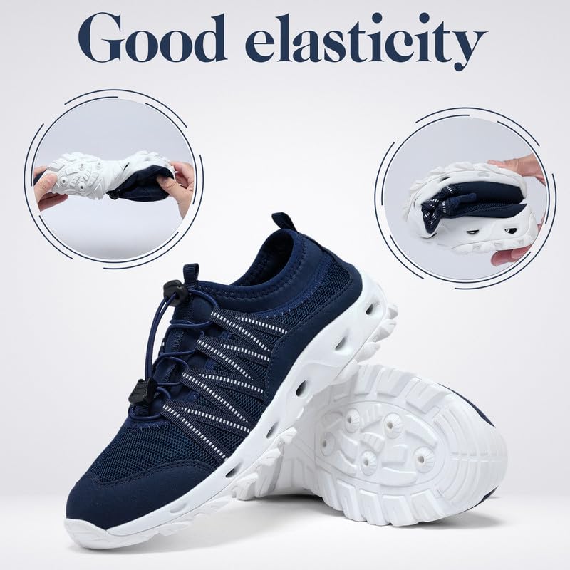Image of SOBASO Water Shoes Quick Dry Lightweight Swim Shoes for Men Ideal Hiking Water Shoes Fishing Shoes River Shoes Beach Shoes Men Durable Comfortable Design