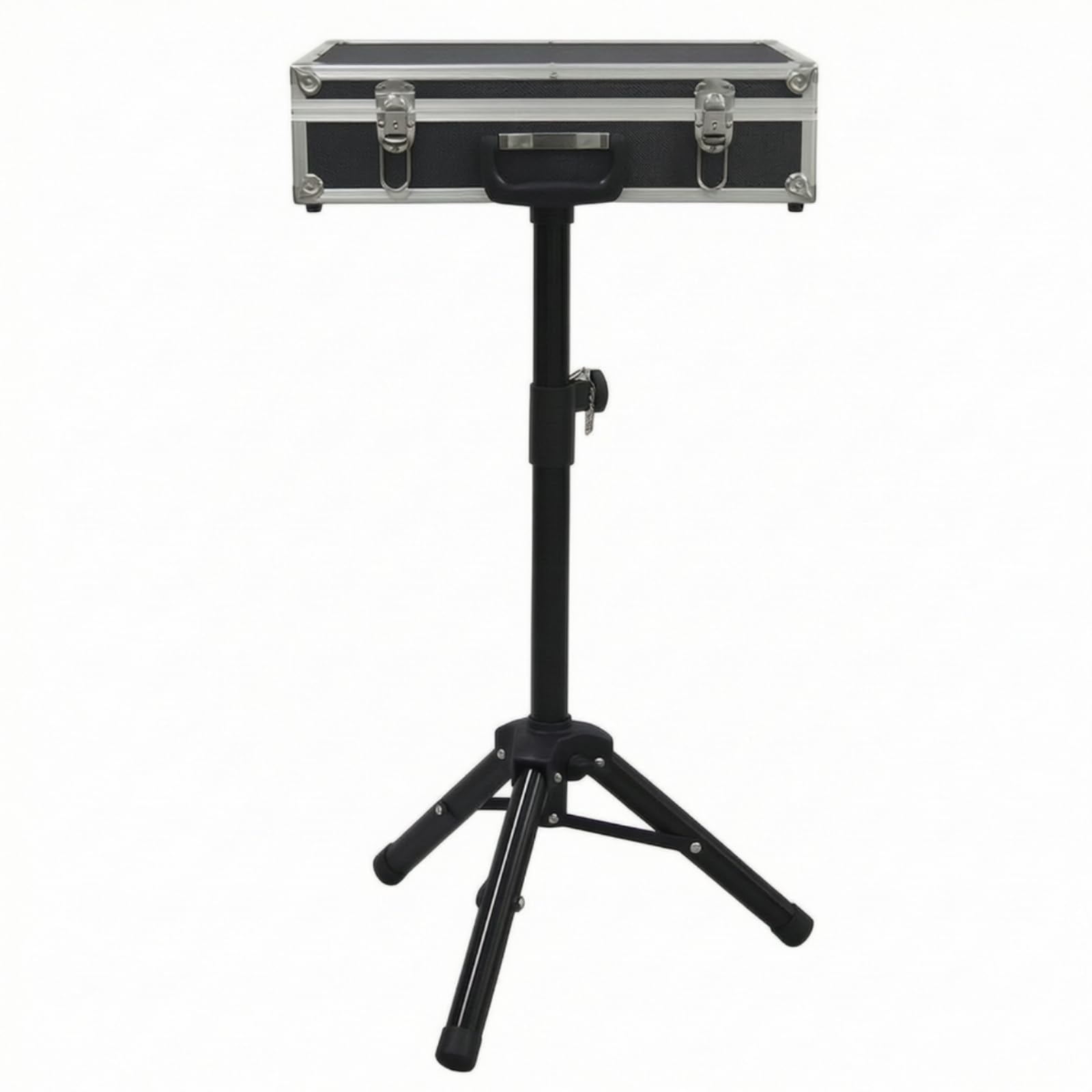 Piattaforma Palco Pieghevole Tavolo da Esibizione Portatile Tavolino da Performance Banco da Presentazione con Base Treppiede E Maniglia Valigetta | Portatile, Tavolo del prestigiatore con Treppiede, Pieghevole, per Spettacoli Teatrali, Prestigiatori