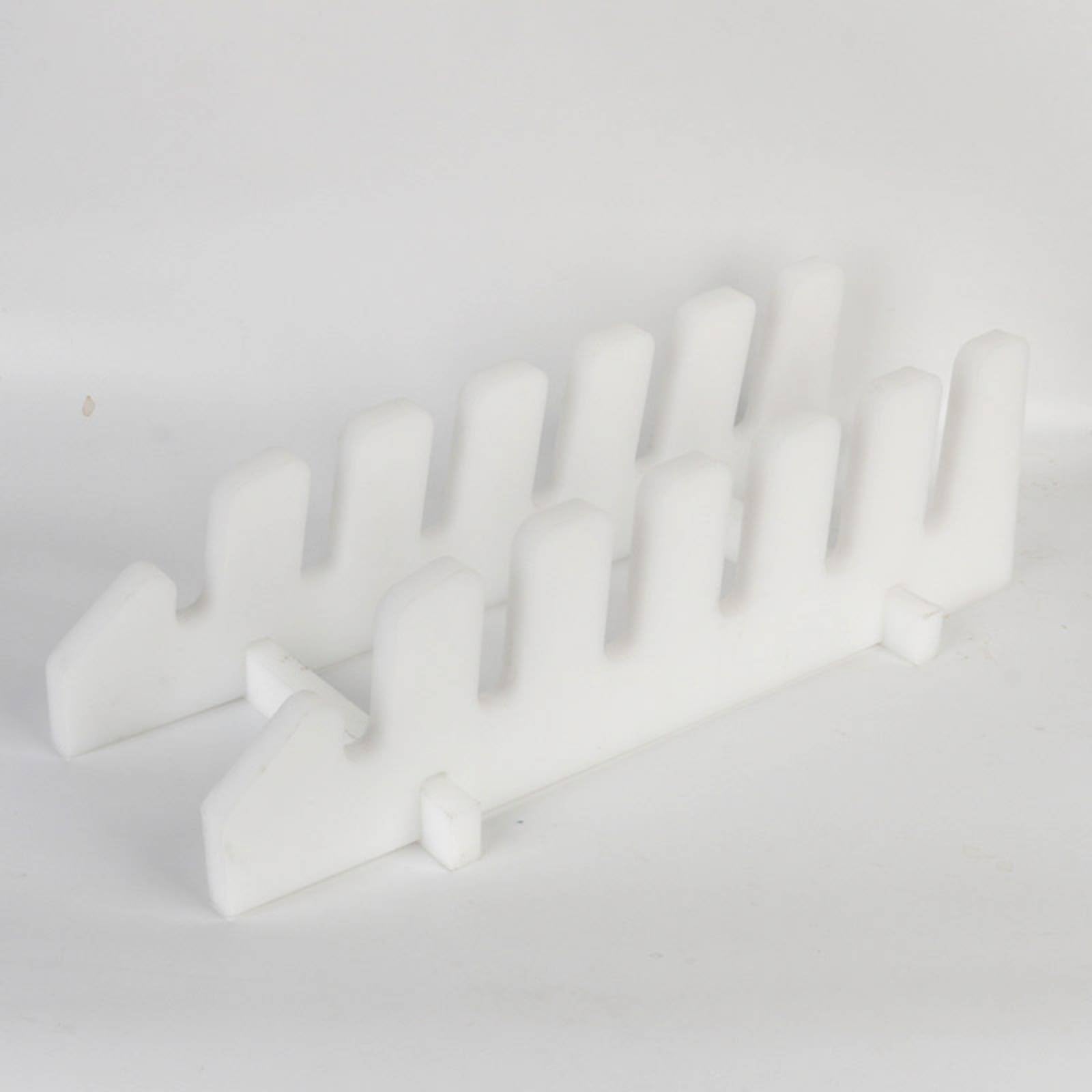 Küchenregal Choppingboardhalter Deckelablage Küchengerätehalter Trennregal mit Separaten Fächern für Geordnete Aufbewahrung für Wohnküche Arbeitsküche Büro, Weiß, 6-Slot