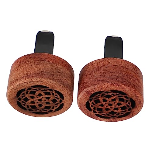 FOYTOKI 1個 空気出口ディフューザー エッセンシャルオイルディフューザー カーディフューザークリップ アロマアクセサリー 車 木製香水クリップ 家庭用アロマウッド 香木 ローズウッド