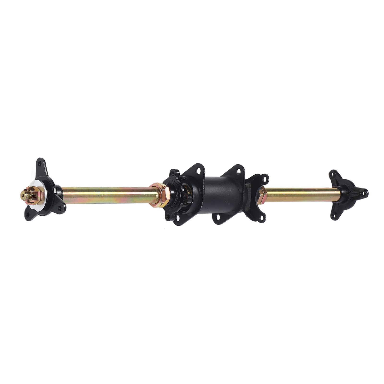 Ensemble d Essieu Arri re Go Kart 750 mm 29 Pouces avec Supports de Fixation de Cadre et Brides de Moyeu pour ATV VTT et Tricycles D rive