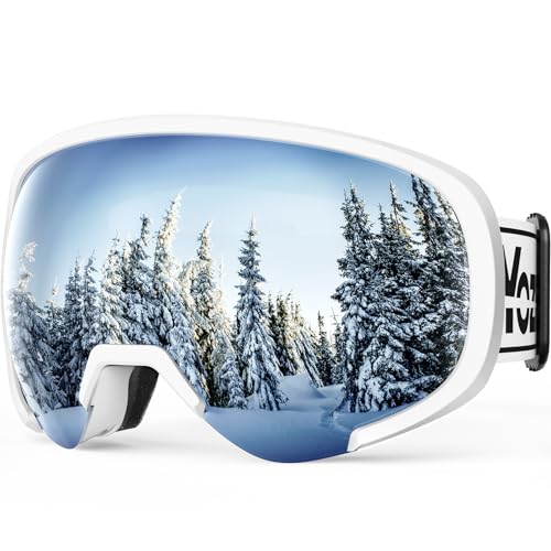 YOZISS Ski Goggles Men Women,OTG Snowboard Goggles Over Glasses,Anti Fog Winter Sports Goggles for Snowboard Snowmobile
