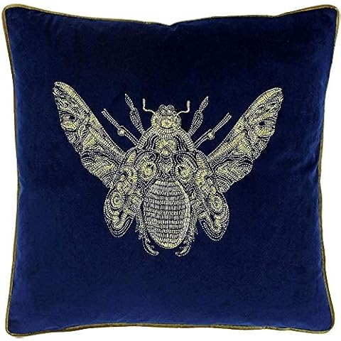Riva Paoletti Royal Blue Velvet Cushion Cover Cover