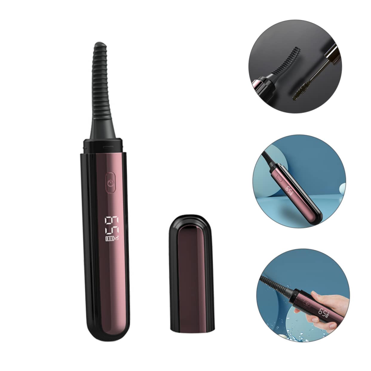 Baluue Rizador De Pestañas Recargable Calefacción Profesional Herramienta De Belleza Para Rizar Pestañas El Hogar