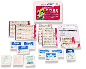 Ready America 70280 72 Hour Emergency Kit, 2-Person, 3-Day Backpack, Includes First Aid Kit, Survival Blanket, Portable Preparedness Go-Bag for Camping, Car, Earthquake, Travel, Hiking, and Hunting, Red