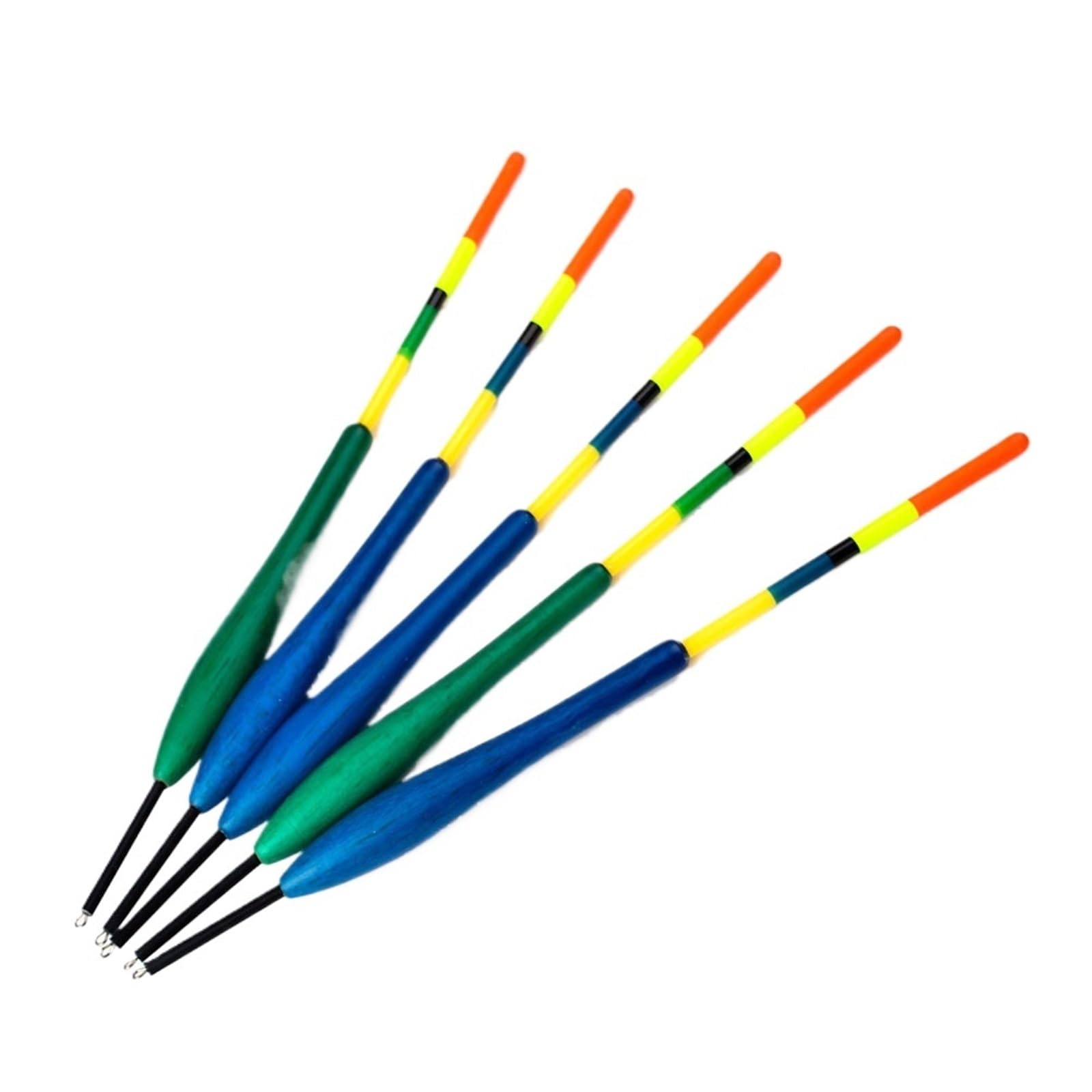 5 Stücke Fir Bobber Länge 20,5-22 cm Float Mix Farbe Angeln Float for Karpfen Angeln Tackle(4G)