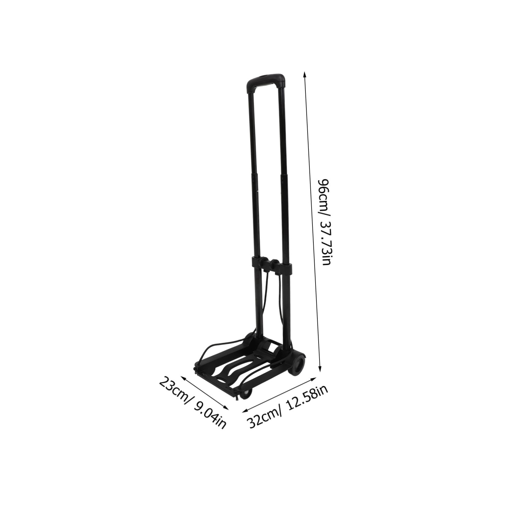 BESPORTBLE Carrito Plegable Ligero y Portátil Ruedas Giratorias, Estructura de Hierro y Base Resistente para Uso Diario y Viajes Cómodos