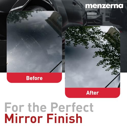 Image of menzerna 3.5 Inch 2X Premium Polishing Pads Finish I High Shine Finishing Buffer Pad I Body Repair Buffing & Polishing I with Safety Edge, Velcro Attachment I Washable & Long Lasting