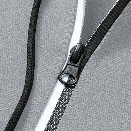 Mens Quarter Zip Pullover Hoodie Plain Hoodies Streetwear Thick 1/4 Zip Hooded Sweatshirts Drawstring Fall Sweater4