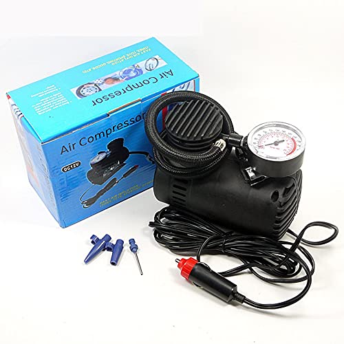12V Mini Air Pump Metal Car Auto Portable Mini Electric Air Compressor Kit For Bicycle Minicar Tire Inflator Pump 1 Set