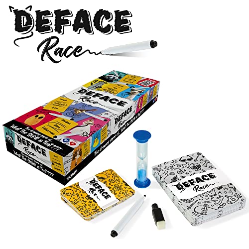 TOMY Games T73419 Deface Race, Family Card for 4 or More Players, Board Game For Adults And Kids Suitable From 8+ Years, Multicoloured - Image 2