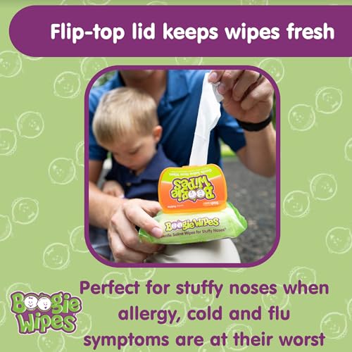 boogie wipes gentle wet wipes for baby and kids face hand body amp nose made with vitamin e aloe chamomile and natural saline fresh scent 90 count