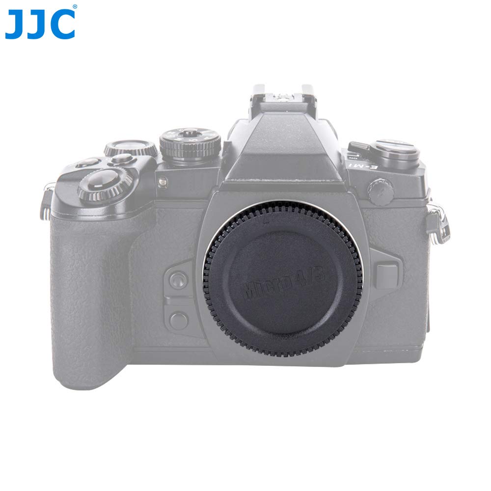 JJC Lens Posteriore Cap + Tappo Corpo per Fotocamere Oympus/Panasonic e Obiettivo Micro Four Thirds (M4/3) Montate (1 Set)