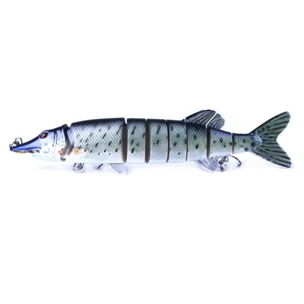 Przynęta korbowa, ryba wobler 5 szt. 20,5 cm/69 g wieloprzegubowa topwater realistyczna pstrąga przynęta do pływania z haczykami karp szczupak okonia narzędzie wędkarskie przynęty okoniowe