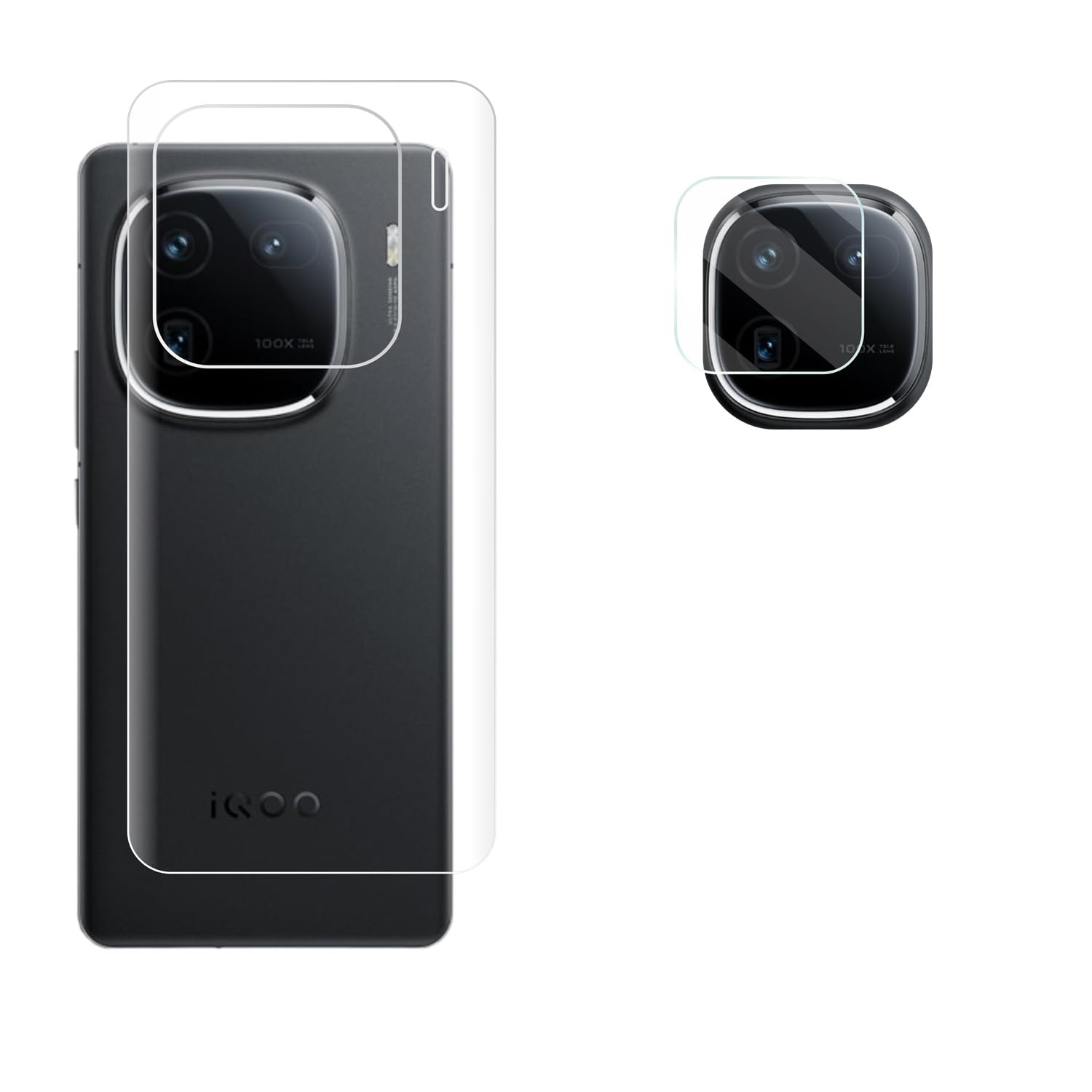KTCOO 2in1 Combo Screen Protector for iQOO 12 5G Camera Lens Nano Glass + Anti Scratch TPU Back Guard - |Back + Camera Guard| (B0CY2H56J7) Amazon Price History, Amazon Price Tracker