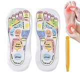 Conception conviviale: les conseils visuels sur ces chaussettes garantissent l'auto-massage pratique en aidant les utilisateurs à localiser rapidement la zone de réflexion sans s'entraîner pour des résultats optimaux