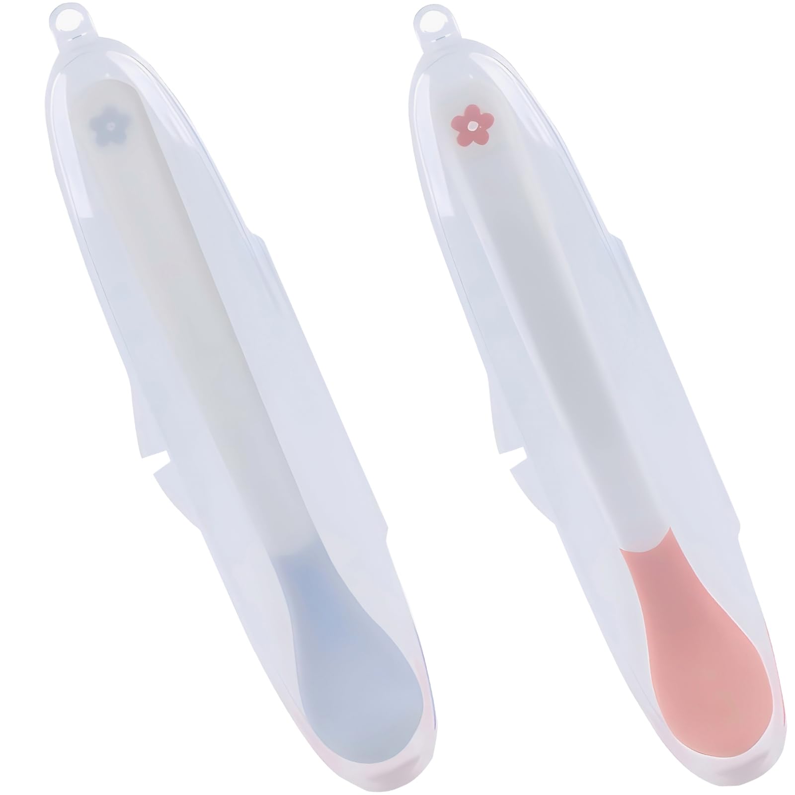 OKAWASI 離乳食スプーン 2本セット 温度で色が変わる 温感スプーン赤ちゃんの火傷防止 ベビー食器 食器セット