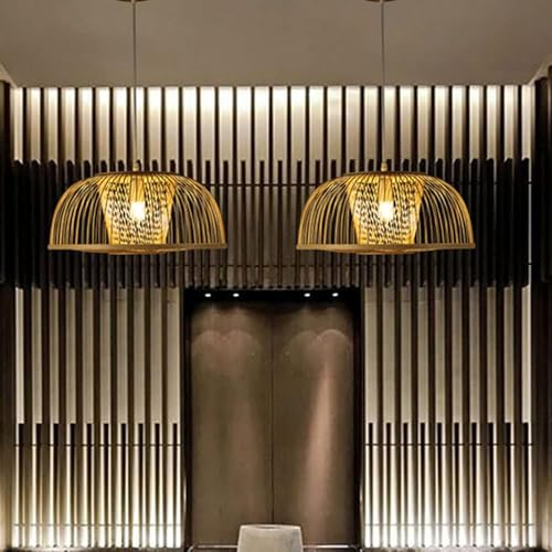 Suspension bambou tissé pour une ambiance japonaise apaisante dans votre chambre - 4