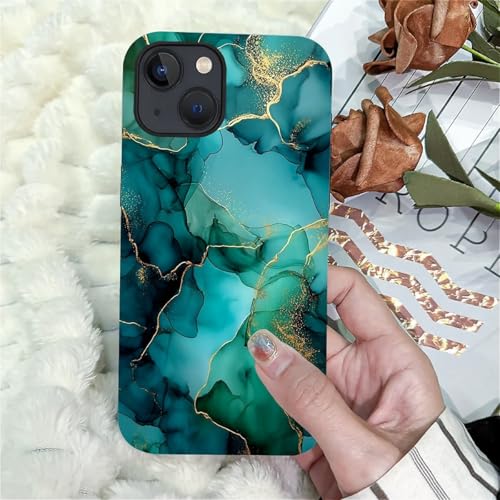 Coque iPhone 15 silicone marbre doré CARLOCA double couche - 5