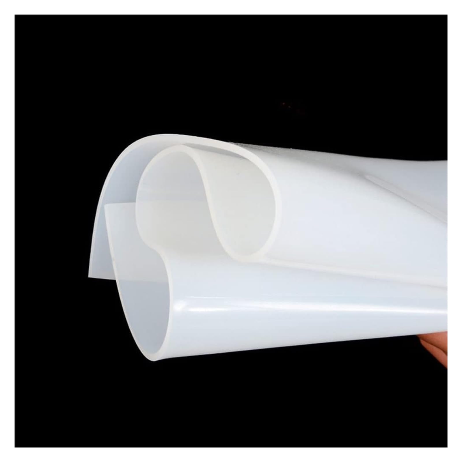 strapazierfähige Unterlage, Silikon-Silikon, 500 x mm, durchsichtig, durchscheinend, Plattenmatte, hochtemperaturbeständig, Gummiunterlage, 1 Stück(T5mm)