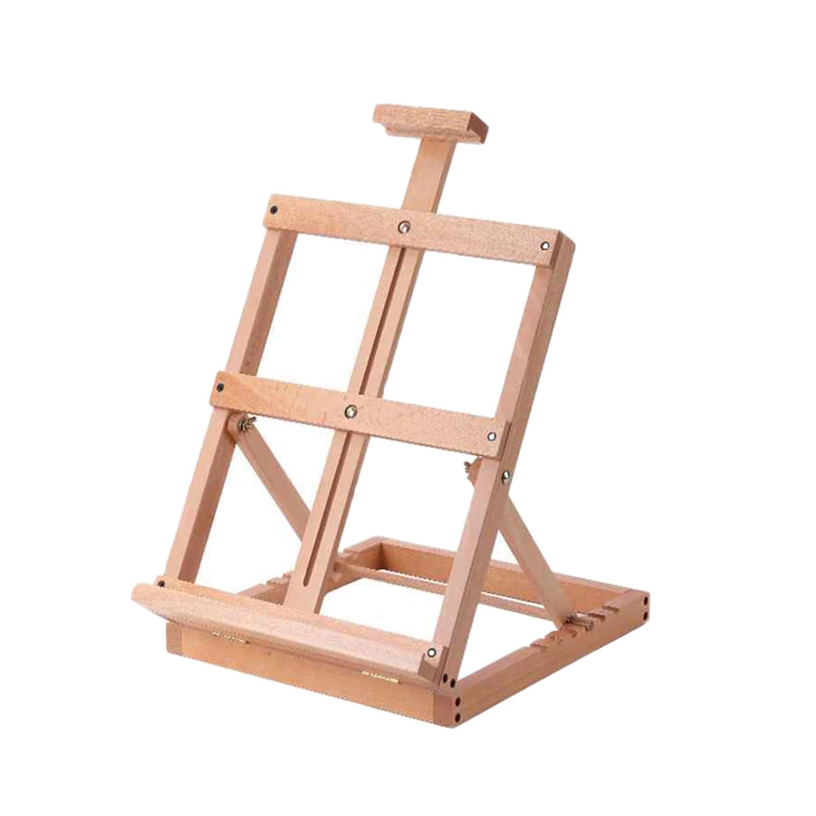 Caballete de mesa para pintar, caballete de madera de haya, ideal para exhibición en lienzo, altura ajustable para pintar y escaparate fácil, perfecto para artistas y principiantes