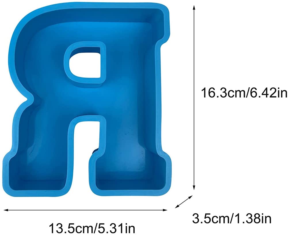 Stampo In Silicone Per Resina - Alfabeto Dalla A Alla Z, Lettere 3D Per Decorazioni E Compleanni - Foto 6