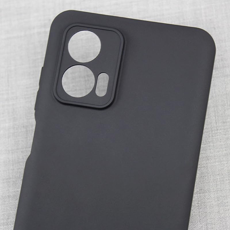 Image of SPAZY CASE Motorola Moto G34 5G / G45 5G Back Cover Soft Silicone Shockproof Slim Back Case Cover for Motorola Moto G34 5G / G45 5G - Black