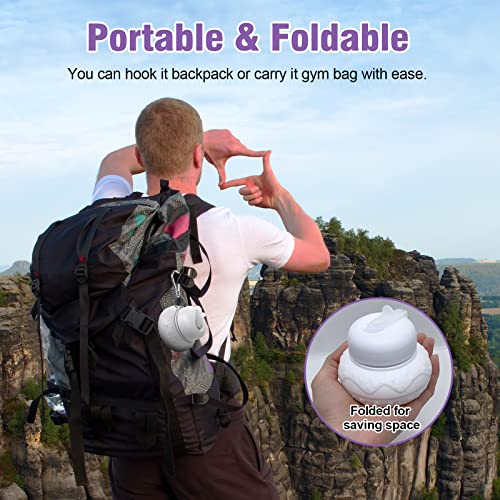 Luuttle 20Oz Collapsible Silicone Water Bottle - Reuseable Water Bottles For Sports Gym Travel Essentials Camping Hiking Lightweight #TOP4