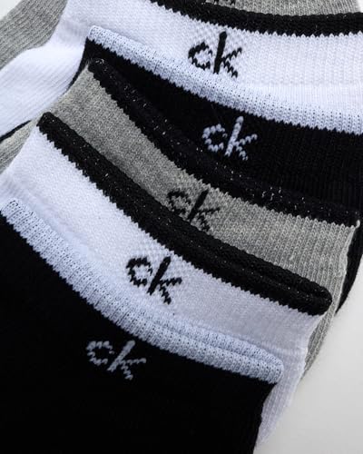Image of Calvin Klein Womens No Show Socks - 6 Pack Breathable Cotton Blend Athletic Performance Low Cut Running Socks for Women