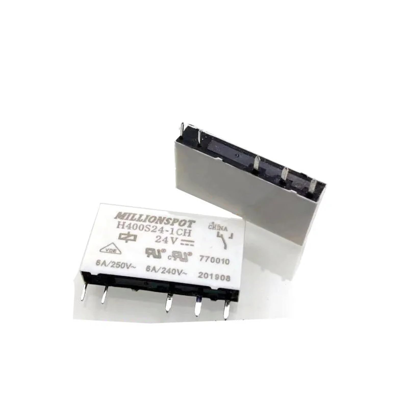 OSHZIKJII Relay H400S24-1CH H400S24-1CH 24VDC DC24V 24V relay 6A 5PIN(5PCS)