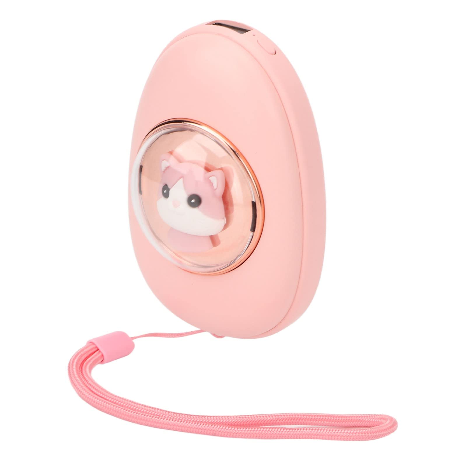 Chauffe-Mains électrique Portable Rechargeable Double Face en Forme de Capsule avec 3 Vitesses de température pour Les Jours froids, Motif Chat Rose