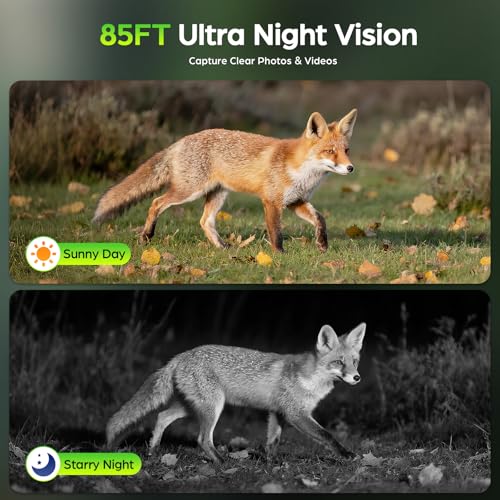 4G LTE Cellular Trail Camera - 2K HD Live Streaming with Built-in SIM Card, 0.2s Motion Activated Solar Game Camera with Night Vision IP66 Waterproof for Wildlife Monitoring Off-Grid