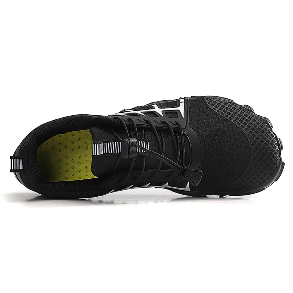 Wasserschuhe für Herren und Damen Schnelltrocknend mit Drainagelöcher rutschfeste Sohle 5-Zehen-Design für Strand Schwimmen Pool und Outdoor-Wanderungen