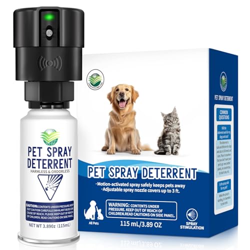 piutezo Pet Spray Deterrent System, Motion Activated Cat System, Pet Device Senses Cat & Dog Up to 3...