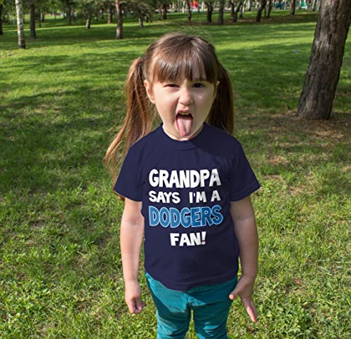 NanyCrafts' Grandpa Says I'm a Dodgers Fan Kids Shirt, Children Dodgers Fan2