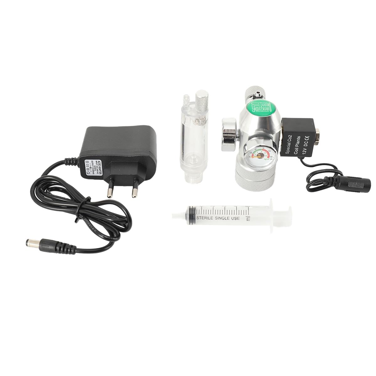 LALABU DC12V Druckminderer Bier Druckregler CO2, Druckregler CO2-Regler, CO2 Druckminderer mit Magnetventil für Bier Maschine, Bierbrauen, Bierzapfanlage,0-3000PSI