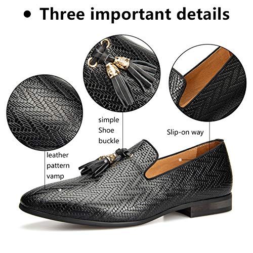 Image of Meijiana Men's Velvet Loafers - Fashion Casual Low-Heel Dress Shoes for Men with Rubber Sole & Metal Buckle - Perfect Business & Formal Attire, Stylish Mens Shoes