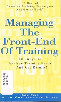 Paperback Managing the Front-End of Training Book