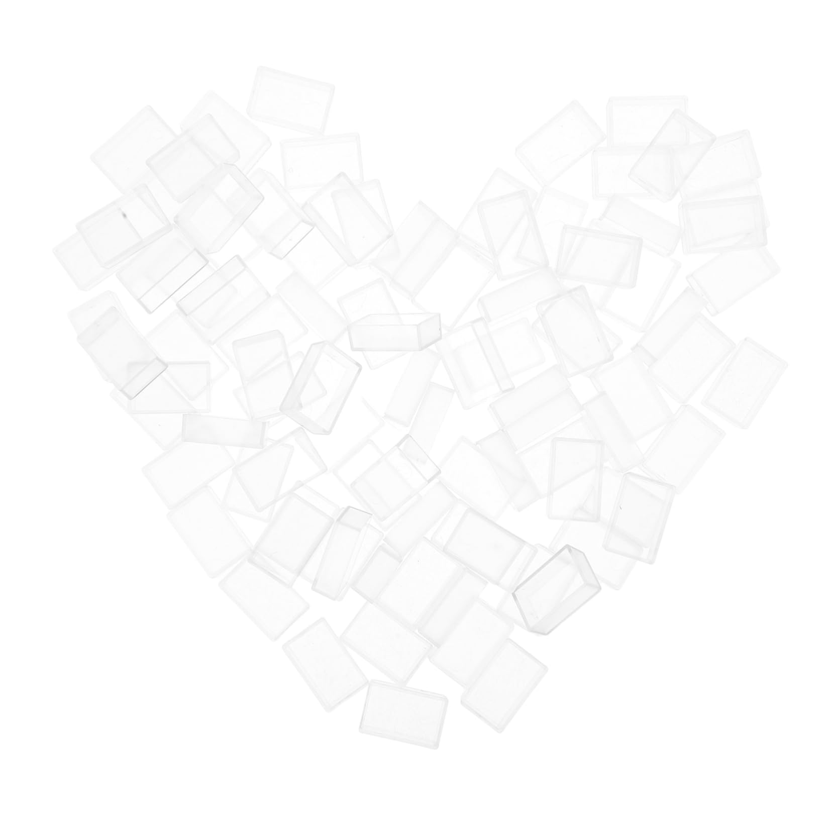 HOODANCOS 100pcs Small Paint Containers with Lids Mini Watercolor Paint Storage Box Empty Painting Tray for Crafts Watercolor Mixing Tray for Artists