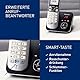 Panasonic KX-TG6821GB DECT Schnurlostelefon mit Anrufbeantworter (strahlungsarm, Eco-Modus, GAP Telefon, Festnetz, Anrufsperre) schwarz