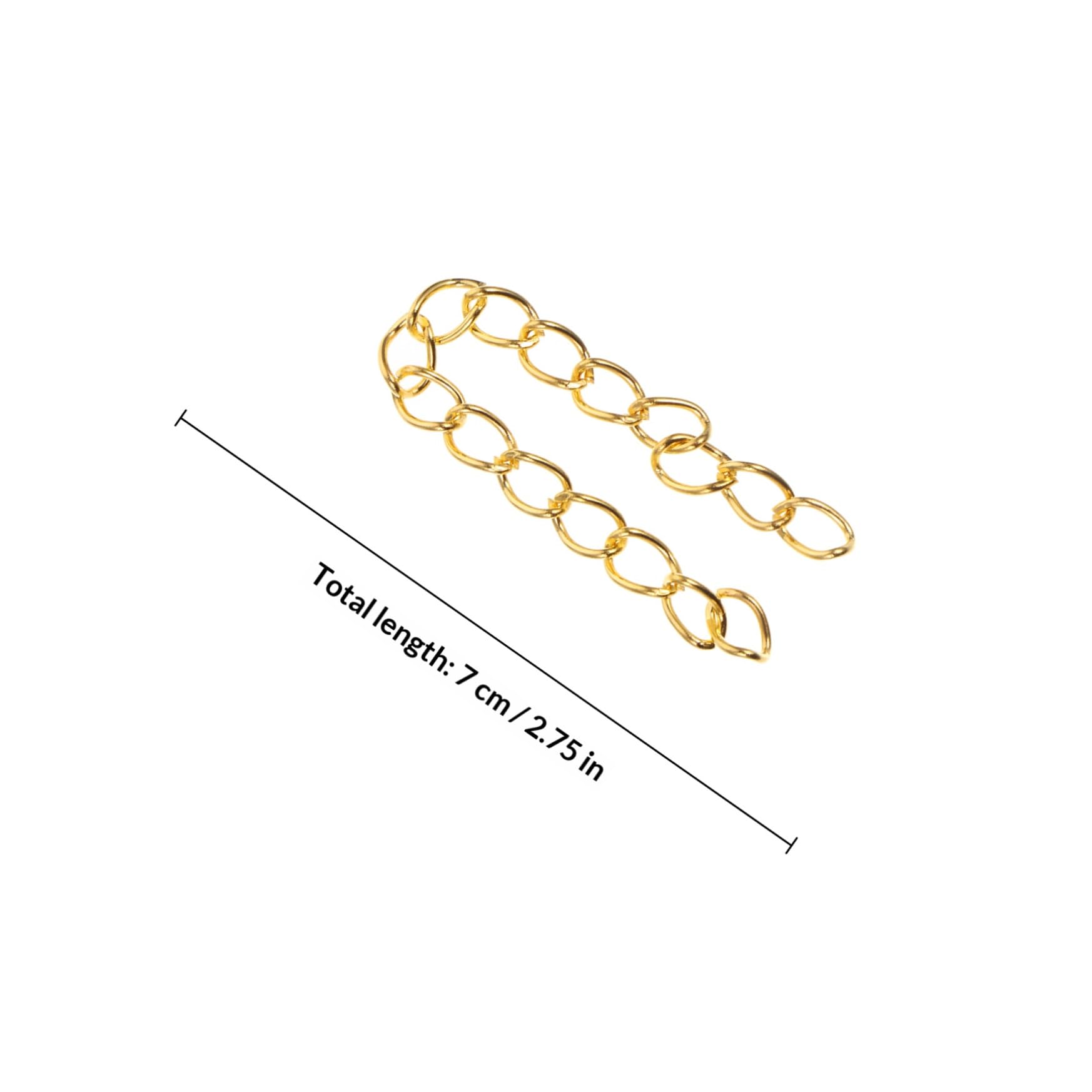EXCEART Catena di Estensione per Collana di Catene in Ferro Accessorio per Bracciale Fai da Te Catena per Gioielli Estensione per Collana e Bracciale