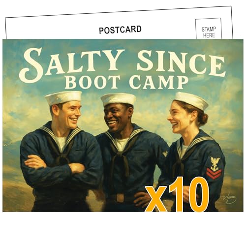 Healthy Surplus Salty Since Boot Camp – Large 5x7 Postcard