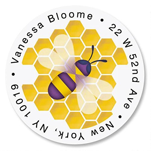 Colorful Images CIG768 The Bees Knees Self-Adhesive, Flat-Sheet Round Address Labels cover