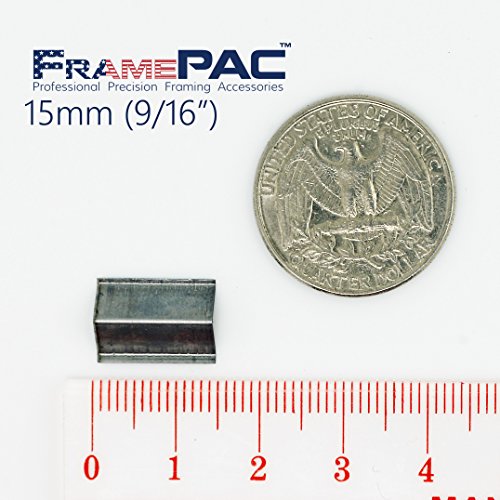 Image of V Nails for Hardwood Picture Frames - 15mm (9 /16 Inch) - [2000 V-Nail Pack, Stacked] - AMP - Ultra Strong Vnail Wedges for Picture Framing - Joining Picture Frame Corners