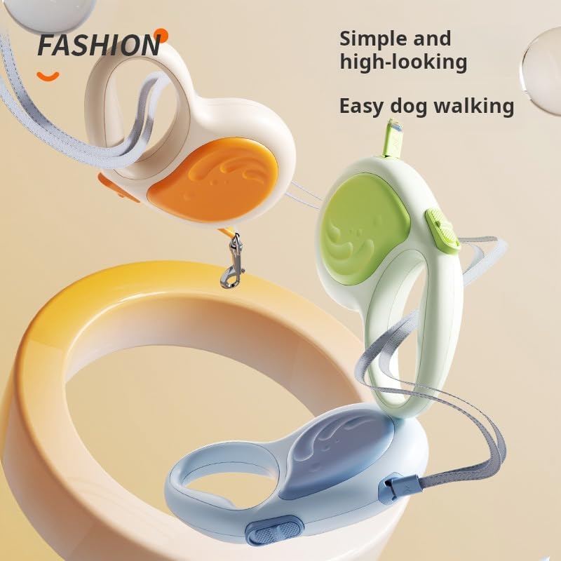 Miniatura 2 de Correa retráctil para perro, extensible automática de 10 pies16 pies, correa para mascotas pequeña, mediana y grande (gris, 16 pies16.4 ft)