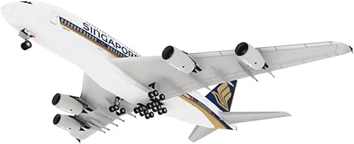 Miniatura 2 de 1120 Papel A380 Singapore Airlines Modelo de avión Modelo de avión Simulación Modelo de Exposición de Ciencias de la Aviación (Kit Desensamblado)