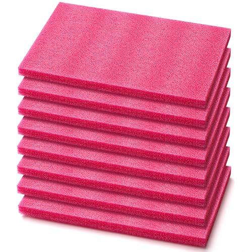 Pangda 8 Pcs 14.75" X 9.5" X 0.75" Pink Polyethylene Foam Sheet Antistatic